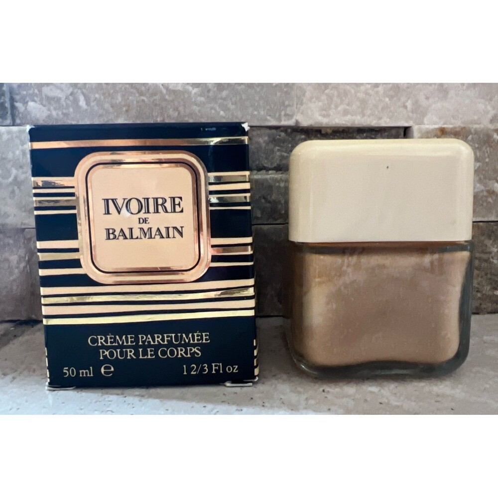 Rare Vintage IVOIRE DE BALMAIN CREME PARFUMEE POUR LE CORPS 1 2/3 Fl oz / 50 ml